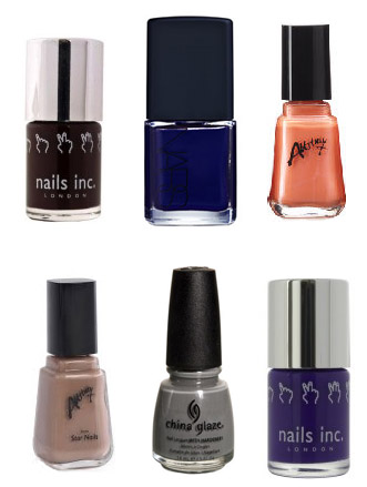 together a small collection of my favorite winter friendly nail colors